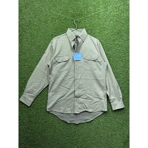 Drifire Long Sleeve Button Up Shirt Mens Medium Denim Chambray Workwear NWOT